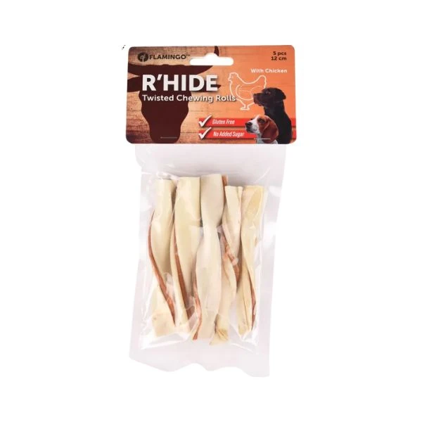 [241-520300] Flamingo Rhide Twisted Tavuklu Burgu Çubuk Köpek Ödül Maması (1 Adet)