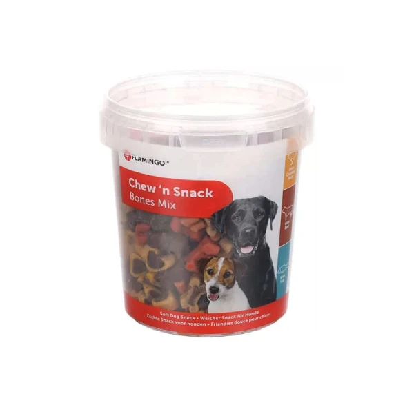 [241-2010041] Flamingo Chewn Bones Mix Kuzulu Sığırlı ve Balıklı Köpek Bisküvisi (1 Adet)