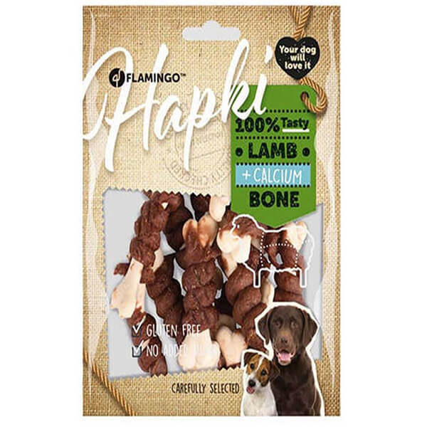 [241-520265] Flamingo Hapki Kuzulu Kemik Sargı Köpek Ödül Maması (1 Adet)