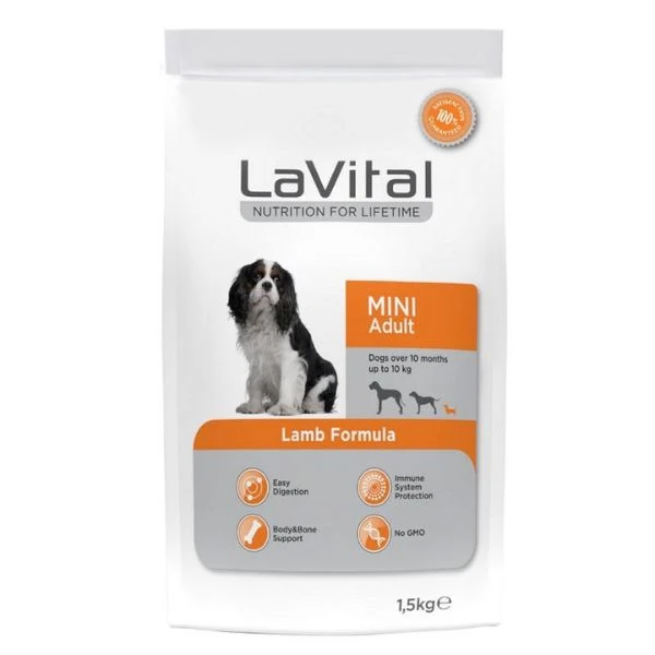 [801-103845] Lavital Kuzu Etli Küçük Irk Yetişkin Köpek Maması (1.5 Kg)