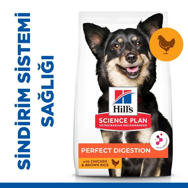[620-605962] Hills Adult Perfect Digestion Tavuklu Sindirim Destekleyici Mini Yetişkin Köpek Maması