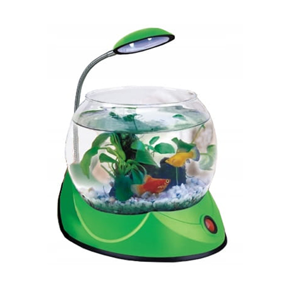 [310-V02G] Hailea V02 Led Işıklı Mini Fanus Akvaryum (Yeşil)