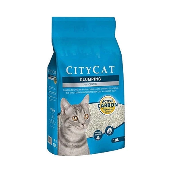 [245-805000] City Cat Aktif Karbonlu Topaklanan Kokusuz Kedi Kumu (1 Adet)