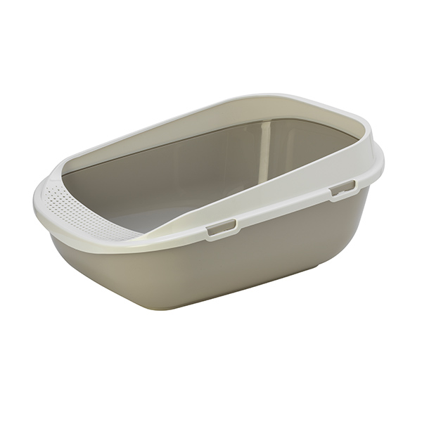 [242-C284-330] Moderna Mega Tray Açık Kedi Tuvaleti (Gri)