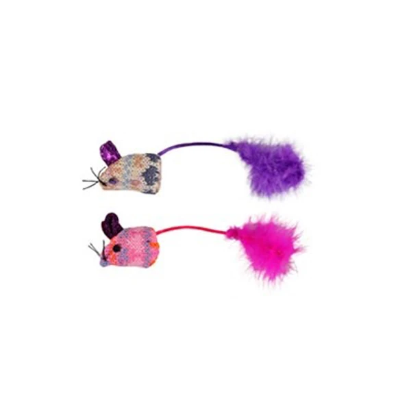 Flamingo Mohaire Tüylü Fare Kedi Oyuncağı