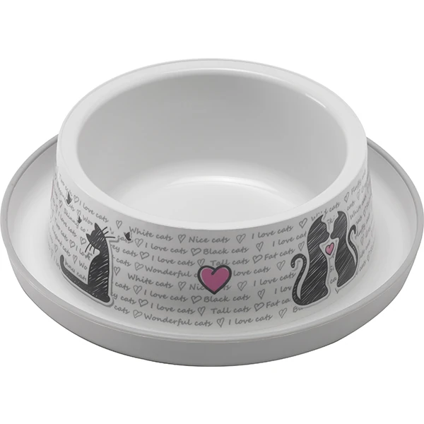 [242-H131-027] Moderna Trendy Love Kedi Mama ve Su Kabı (350 Ml)