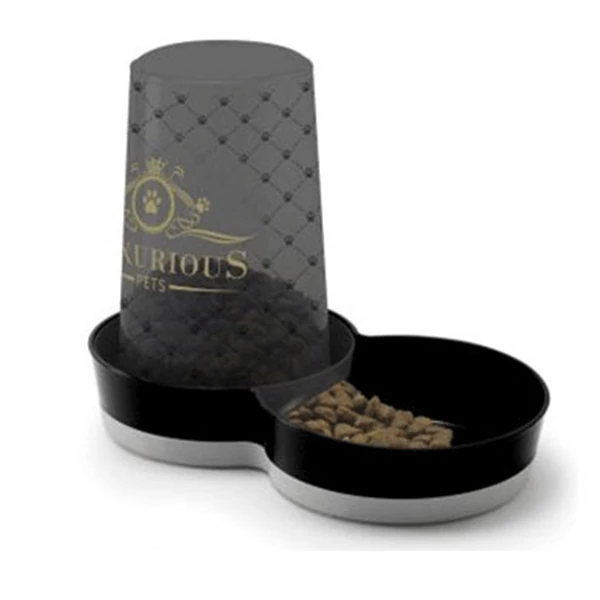 [242-H165-015-AA] Moderna Trendy Luxurious Kedi ve Köpek Hazneli Mama ve Su Kabı (1.5 Lt)