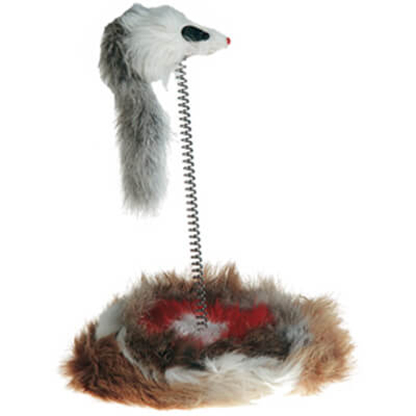 [240-502223] Flamingo Yaylı Fare Peluş Kedi Oyuncağı