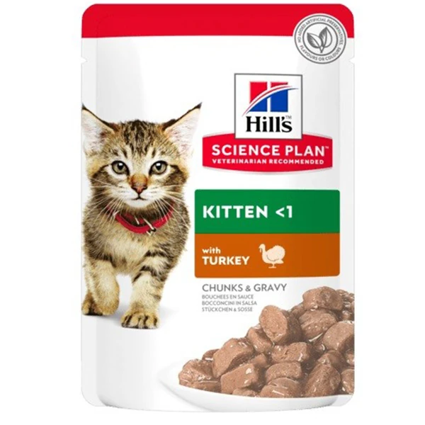 [615-604035] Hills Kitten Hindili Pouch Yavru Konserve Kedi Maması (1 Adet)