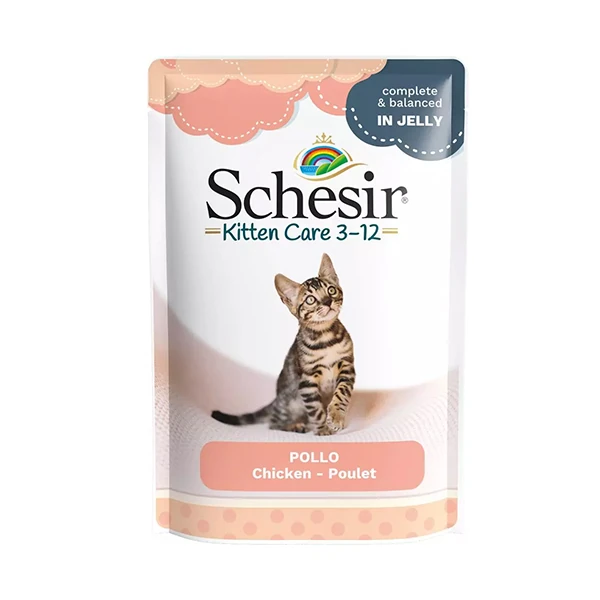 [230-C03070104] Schesir Kitten Tavuklu Konserve Yavru Kedi Maması (1 Adet)