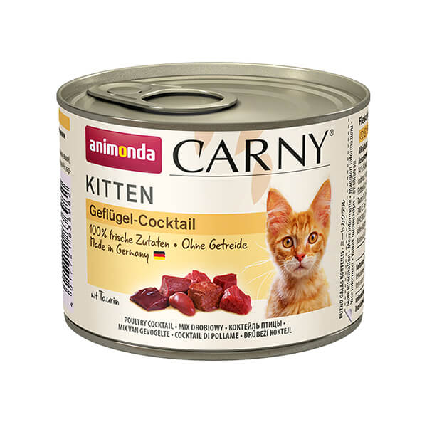 [200-083491] Animonda Carny Kitten Kümes Hayvanlı Konserve Kedi Maması (1 Adet)