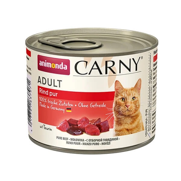 [200-083498] Animonda Carny Sığır Etli Yetişkin Konserve Kedi Maması (1 Adet)