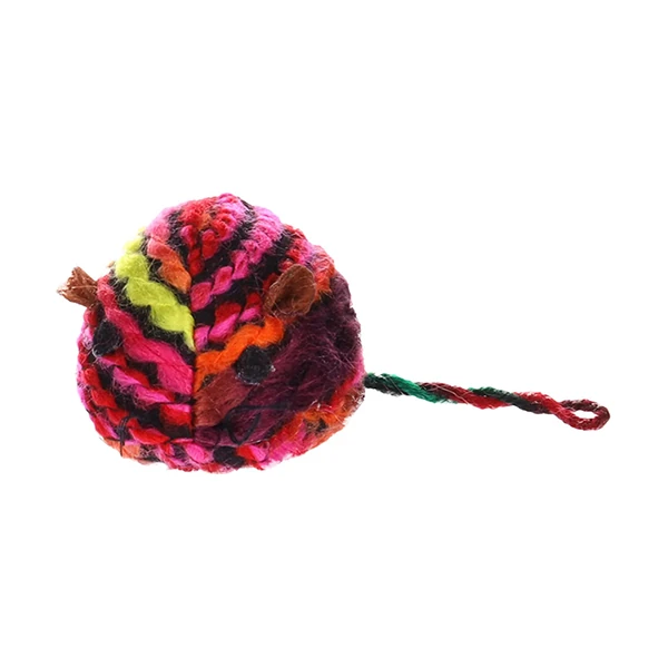 [240-561183] Flamingo Eleine Peluş İpli Kedi Oyuncağı Renkli