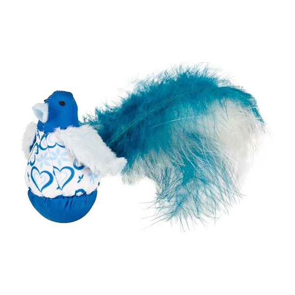 [240-560515] Flamingo Kedi Otlu Kuş Figürü Peluş Kedi Oyuncağı