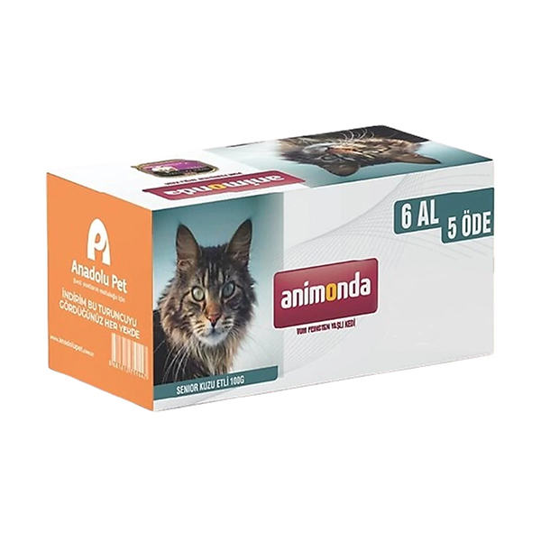 [500-ANIMONDAYASLIK2-6] Animonda Vom Feinsten Karışık Yaşlı Konserve Kedi Maması 6x600 Gr (1 Adet)