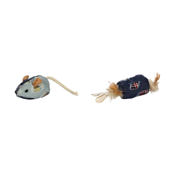 [240-561187] Flamingo Meranroll ve Mouse Peluş Kedi Oyuncağı
