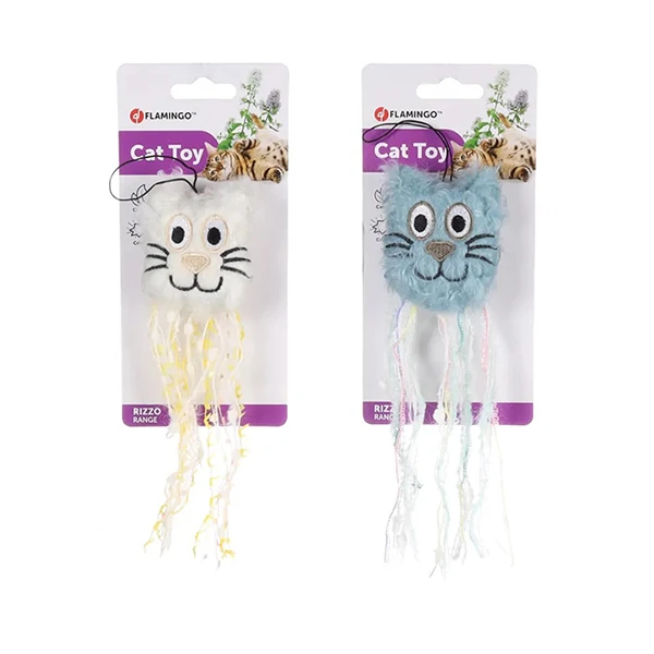 [240-560954] Flamingo Rizzo Kedi Şeklinde Peluş Kedi Oyuncağı