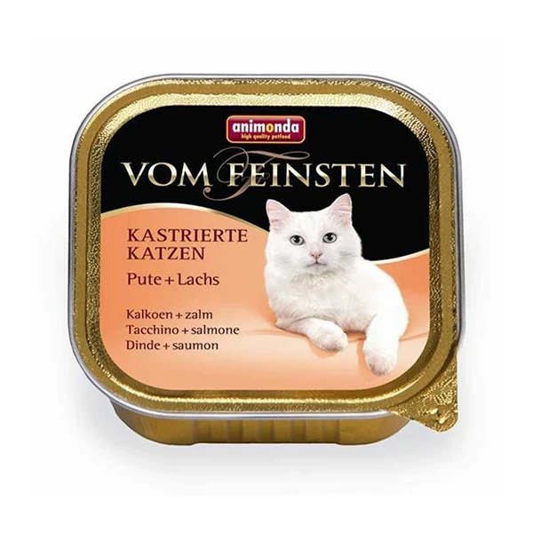[200-083855] Animonda Vom Feinsten Hindi ve Somon Balıklı Kısırlaştırılmış Konserve Kedi Maması (1 Adet)