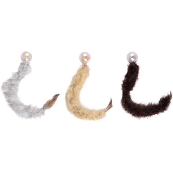 [240-045134] Flamingo Kitty Tüylü Top Kedi Oyuncağı