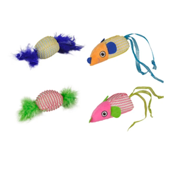 [240-560590] Flamingo Kumaş İkili Kedi Oyuncağı