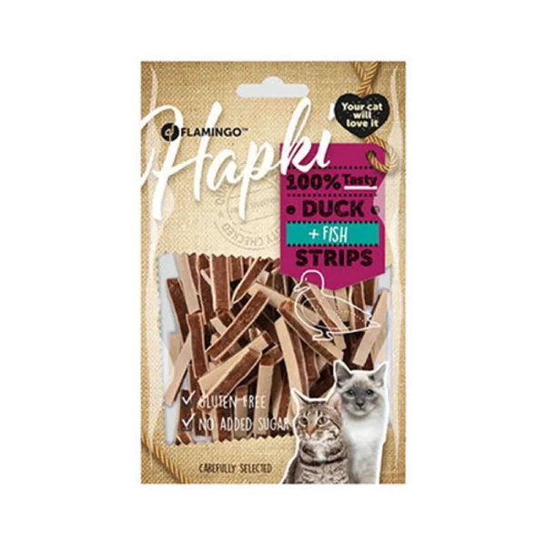 [241-561001] Flamingo Hapki Strips Ördekli ve Balıklı Kedi Ödül Maması (1 Adet)