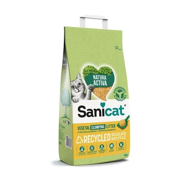 [245-800000] Sanicat Natura Activa Topaklanan Kokusuz Doğal Kedi Kumu (1 Adet)