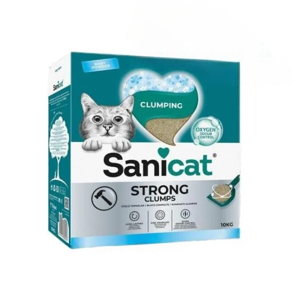 [245-800001] Sanicat Strong Clumps Ekstra Güçlü Kedi Kumu (1 Adet)