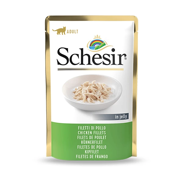 [230-C576] Schesir Kiiten Pouch Tavuklu Fileto Konserve Yavru Kedi Maması (1 Adet)
