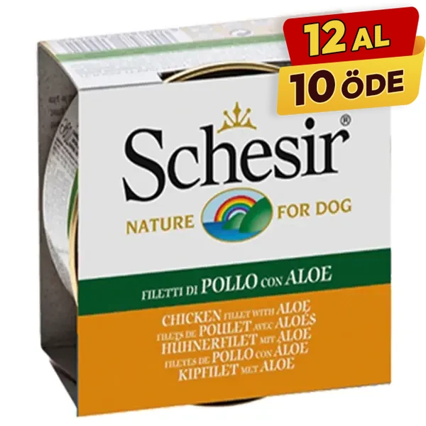 Schesir Aloevera ve Tavuklu Jöleli Konserve Köpek Maması