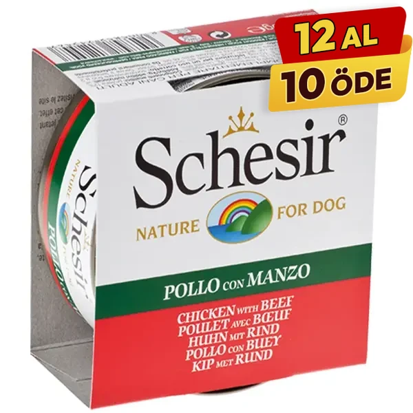 [230-C682] Schesir Tavuk Fileto Jöleli Konserve Köpek Maması (1 Adet)