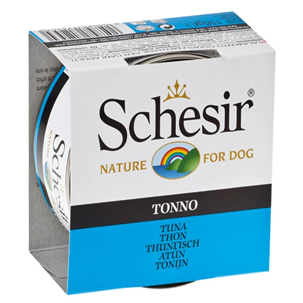 [230-C681] Schesir Ton Balıklı Jöleli Konserve Köpek Maması (1 Adet)