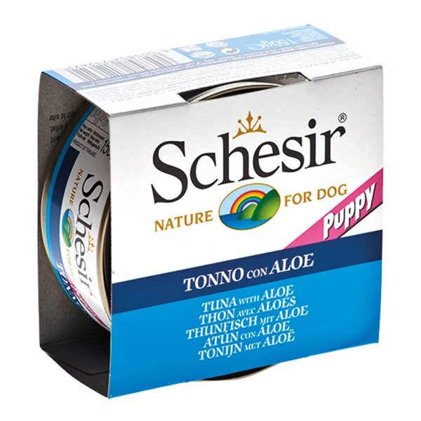 [230-C688] Schesir Aloevera ve Ton Balıklı Jöleli Konserve Köpek Maması (1 Adet)