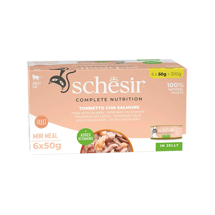 [230-C125] Schesir Multipack Somonlu Konserve Kedi Maması (1 Adet)