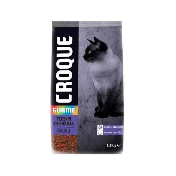 [289-100003] Croque Adult Gourmet Renkli Taneli Balıklı Yetişkin Kedi Maması