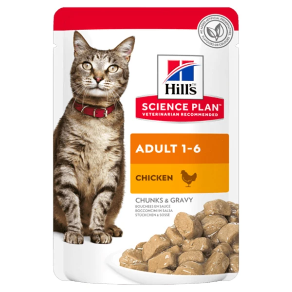 [615-604003] Hills Adult Tavuklu Pouch Yetişkin Konserve Kedi Maması (1 Adet)