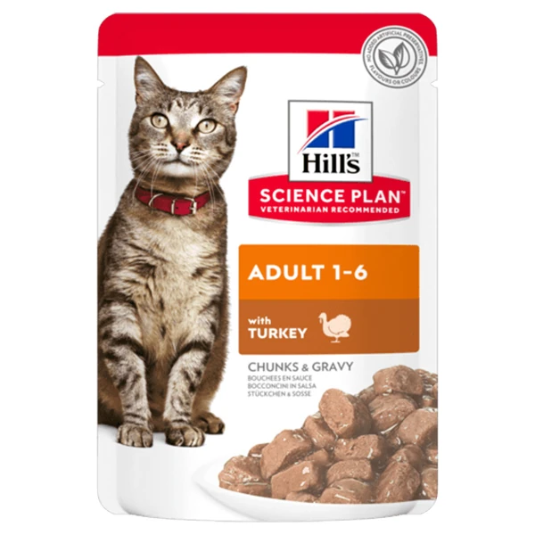 [615-604005] Hills Adult Hindili Pouch Yetişkin Konserve Kedi Maması (1 Adet)
