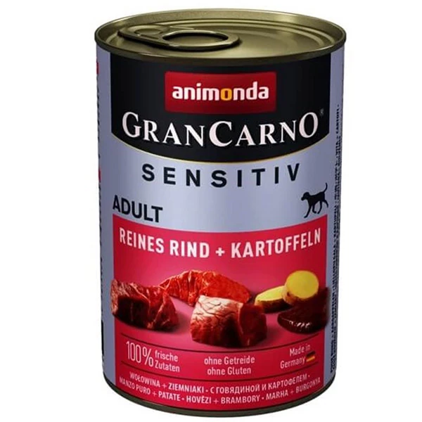 [200-082409] Animonda Gran Carno Sensitive Sığır Etli ve Patatesli Yetişkin Köpek Konservesi (1 Adet)