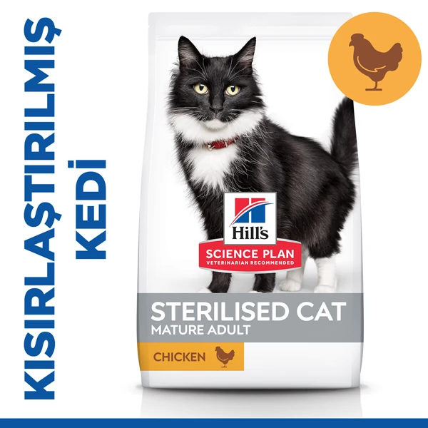 [610-604133] Hills Mature Sterilised Tavuklu Kısırlaştırılmış Yaşlı Kedi Maması