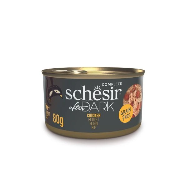 [230-21112060] Schesir After Dark Et Suyu içinde Tavuklu Kedi Konservesi (1 Adet)