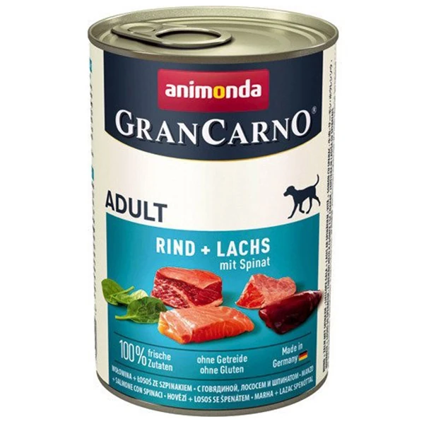 [200-082754] Animonda Gran Carno Sığır Etli ve Ispanaklı Yetişkin Köpek Konservesi (1 Adet)