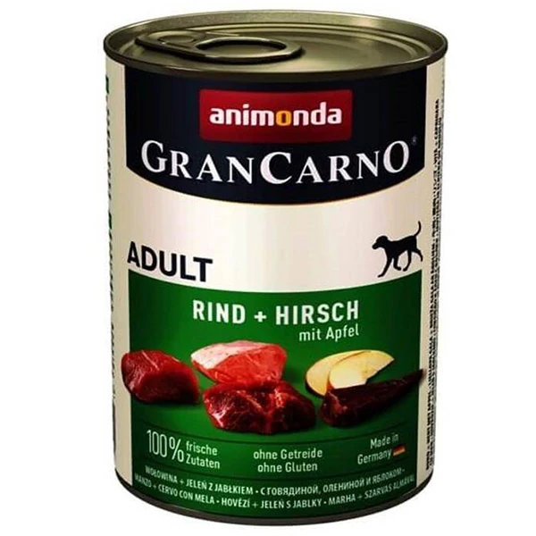 [200-082753] Animonda Gran Carno Sığır Etli Geyik ve Elmalı Yetişkin Köpek Konservesi (1 Adet)