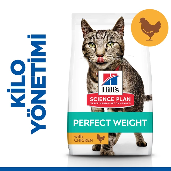 [610-604079] Hills Adult Perfect Weight Tavuklu Yetişkin Kedi Maması