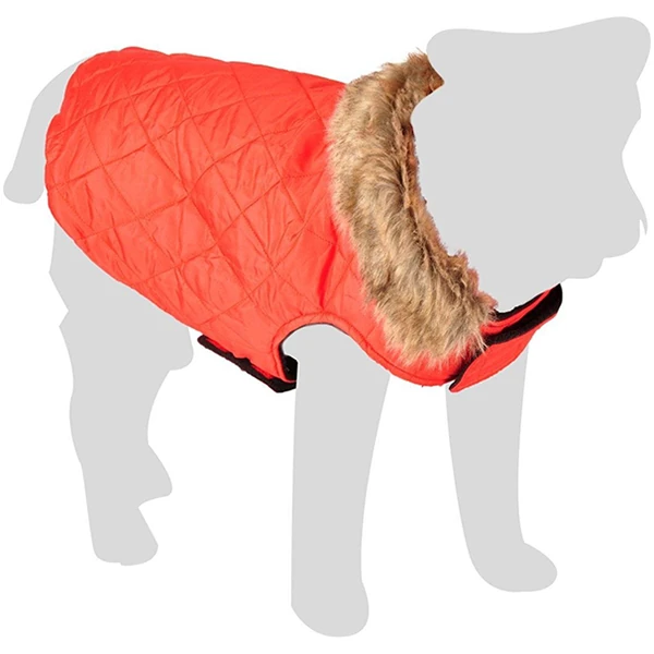 [240-518281] Flamingo Elia Peluş Kışlık Köpek Kıyafeti Kırmızı (30 Cm)