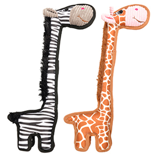 [240-516767] Flamingo Peluş Zebra Köpek Oyuncağı Kahverengi