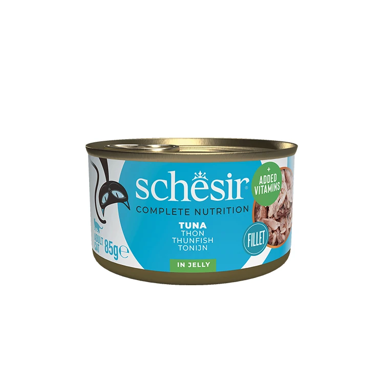 [230-C135] Schesir Ton Balıklı Jöleli Konserve Kedi Maması (1 Adet)