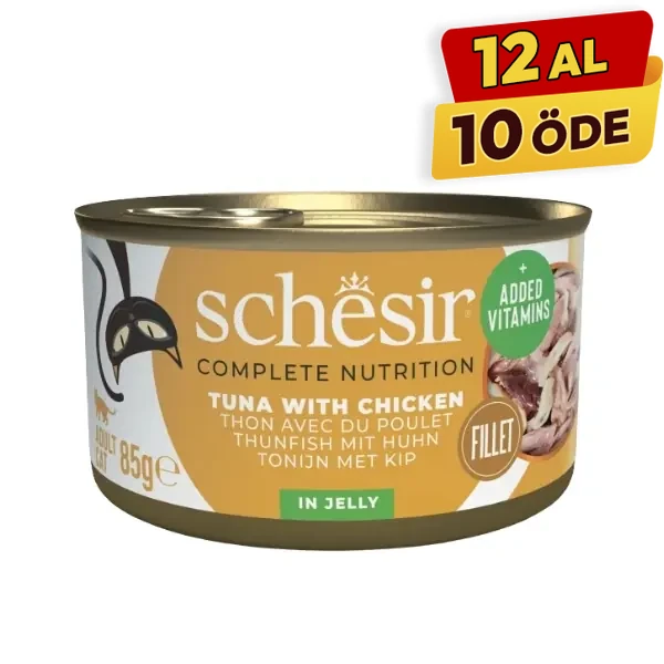 Schesir Ton Balıklı ve Tavuklu Jöleli Konserve Kedi Maması