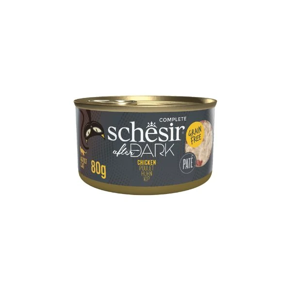[230-21142060] Schesir After Dark Pate Tavuklu Yetişkin Kedi Konservesi (1 Adet)