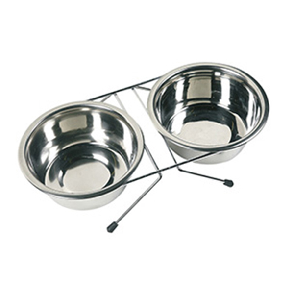 [240-1030105] Flamingo Duo Dinner Metal Köpek Mama Kabı