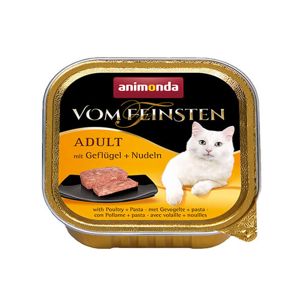 Animonda Kümes Hayvanı ve Makarnalı Yetişkin Konserve Kedi Maması