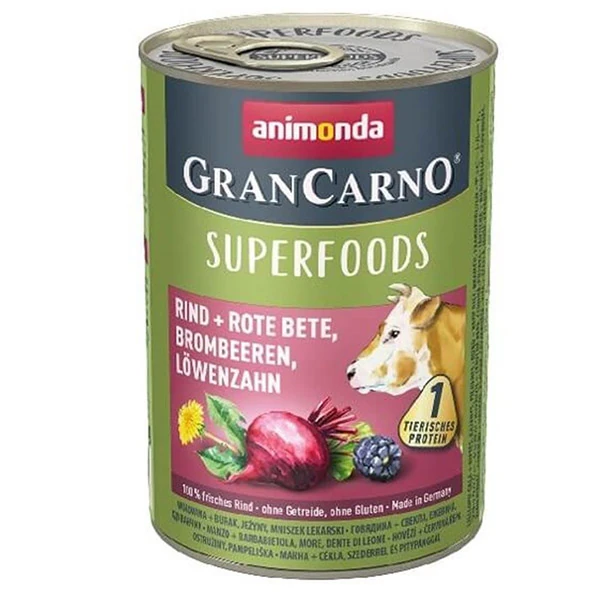 [200-082436] Animonda Gran Carno Superfoods Sığır Etli Yetişkin Köpek Konservesi (1 Adet)